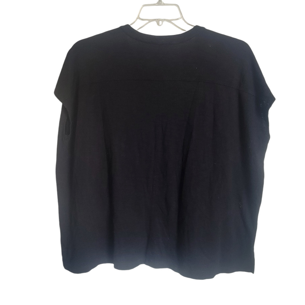 Lilla P Women Black Shirt Size XS Pima Cotton Blend Goth WhimsyGoth - Picture 3 of 9